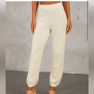 🛍VICI Ivory High Rise Joggers